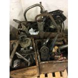 A quantity of vintage motorcycle spare parts. IMPORTANT: Online viewing and bidding only. Collection