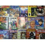 A selection of comics, 1970s annuals and magazines, including Starburst, Joe 90, Doctor Who, 2000 Ad