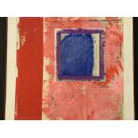 GEORGE HOLT (1924-2005). Two unframed, signed verso, mixed media on paper, abstract compositions