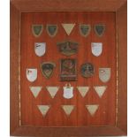*An early 20th Century wooden mounted plaque having applied metal prize shield plaques c.1920’s,