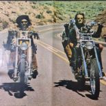 Approx. 10 motorcycle posters to include Easy Rider. IMPORTANT: Online viewing and bidding only.