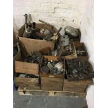 Classic motorcycle engine parts, spares, etc (BSA engine cover removed from this lot and added to