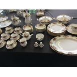 Approx. 85 piece Royal Albert Old Country Rose part tea and dinner service including tureens, tea