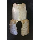 English Civil War period c.1644 cavalry breast plate with articulated skirt formed from six pieces