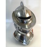 *Reproduction fin top knights helmet. IMPORTANT: Online viewing and bidding only. Collection by
