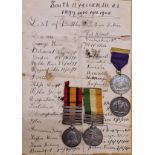 Two medals belonging to 7837 Pte A. B. Homer CLDSTM: CDS:, Queens medal with Belfast, Diamond