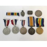 First World War War and Victory medals awarded to 24793 Pte H. Weetman. Worc. R. together with