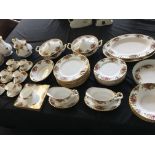 Approx. 85 piece Royal Albert Old Country Rose part tea and dinner service including tureens, tea