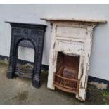 Two cast iron bedroom fire surrounds. IMPORTANT: Online viewing and bidding only. Collection by