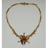 A hallmarked 18ct yellow gold Celtic design necklace, length approx. 37cm, weight approx. 37.9g.