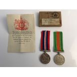 World War Two War and Defence medals, name on box S/L E.G. Waters. IMPORTANT: Online viewing and