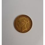 An 1883 Victoria full sovereign. IMPORTANT: Online viewing and bidding only. No in person
