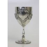 SIR NIGEL GRESLEY (1876-1941). An 1875 silver goblet made by Thomas White, inscribed