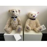 Two Steiff teddybears, one Diana 50th Birthday No. 1118, one Diamond Jubilee No. 3650, both in boxes