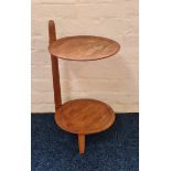 An Edmund Jørgensen Danish teak two tier side table. IMPORTANT: Online viewing and bidding only.