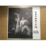 Rolling Stones, Detroit 75, 27 July Cobo Hall Michigan white label vinyl record. IMPORTANT: Online