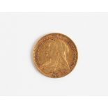 A Victoria 1896 full sovereign. IMPORTANT: Online viewing and bidding only. No in person