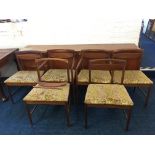 A. H. McIntosh & Co. Ltd teak dining group to include sideboard, extending dining table and six