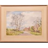 FRANK EGGINTON. Framed, signed watercolour on paper, inscribed verso ‘Near Kirdford, Sussex’,