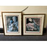 DEREK PILIOTIS. Two framed, signed, limited edition prints, dated 1993, titled ‘Bird’ and ‘
