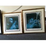 DEREK PILIOTIS. Three framed, signed limited edition prints, dated 1993, ‘Bird’, ‘Train’ and ‘