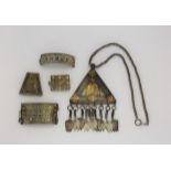 A collection of Ethiopian jewellery, to include a necklace, pendant and other decorative