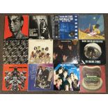 Twelve Rolling Stones vinyl records, Big Hits (High Tide and Green Grass), Still Life, Get Stoned,