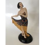 A Coalport Art Deco The Flapper figure, no. 600/2000. IMPORTANT: Online viewing and bidding only.