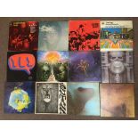 Approx. 28 various vinyl records, to include The Moody Blues, Brain Salad Surgery, Pink Floyd
