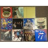 Eleven Rolling Stones vinyl records, Blue & Lonesome, Let it Bleed, Around and Around, Almost Hear