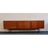 An Arne Hovmand Olsen for Mogens Kold Danish 1960s teak sideboard with three drawers and four doors,