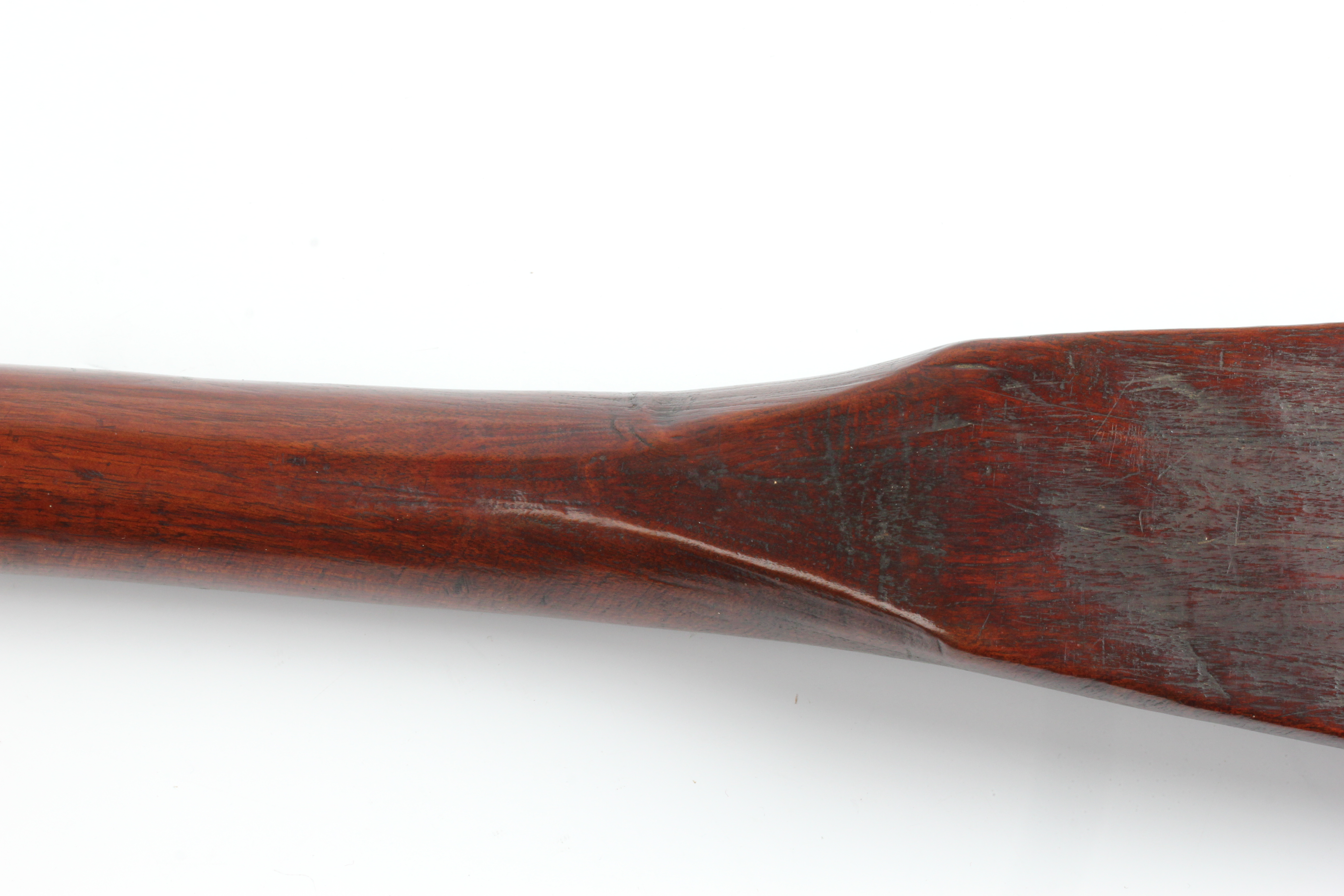 A 19th century Maori war canon steering paddle hoe, with two carved bands on handle shaft and carved - Image 21 of 25