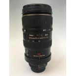 A Nikon 80-400mm 1:4.5-5.6D camera lens. IMPORTANT: Online viewing and bidding only. Collection by