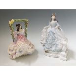 Two Royal Doulton figures, Cinderella and The Annabelle Doulton Collection Blossomtime. IMPORTANT: