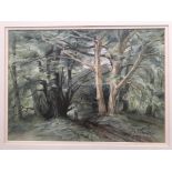 DOROTHY LOCKWOOD. Framed, signed and titled ‘The New Forest’, watercolour on paper, figures