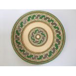 A Crown Ducal Charlotte Rhead 4298 Chain pattern charger, diameter 32cm. IMPORTANT: Online viewing