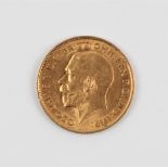 A George V 1912 half sovereign. IMPORTANT: Online viewing and bidding only. No in person