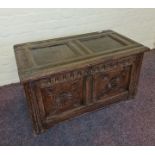 An 18th century oak blanket box. IMPORTANT: Online viewing and bidding only. Collection by