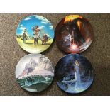 A set of twelve Danbury Mint Lord of the Rings wall plates. IMPORTANT: Online viewing and bidding