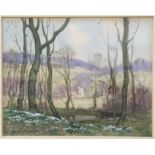 WILLIAM HOGGATT (1879 - 1961). Framed, signed base left, dated 1936 and titled verso ‘Spring in