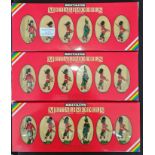 Three box sets of Britain’s handpainted metal-models, eighteen figures in total. IMPORTANT: Online