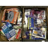 Six boxes of various Everton football programmes home and away. Re live those Gwladys Street