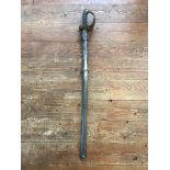 A VR Royal Engineers Wilkinson dress sword with metal scabbard. IMPORTANT: Online viewing and