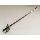 A German 18th century dress sword, length 88cm. IMPORTANT: Online viewing and bidding only.