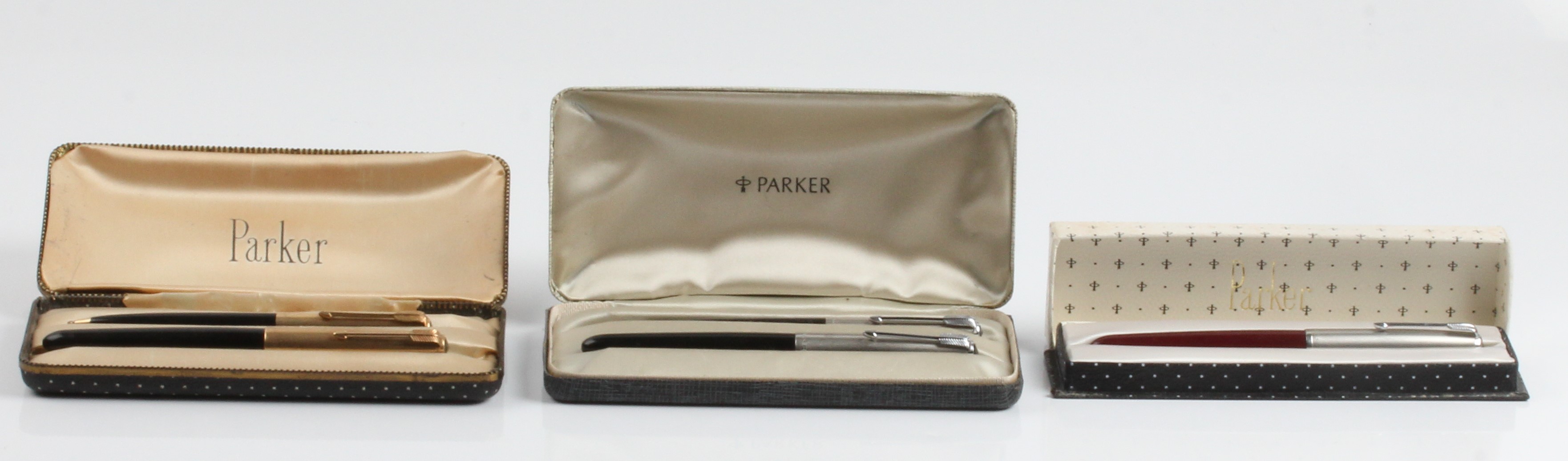 Two boxed Parker writing sets comprising a fountain pen and propelling pencil, together with another - Image 2 of 2