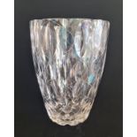 A Clyne Farquharson for John Walsh Walsh limited edition 23/250 Albany pattern cut glass vase,