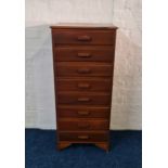 A narrow eight draw chest IMPORTANT: Online viewing and bidding only. Collection by appointment