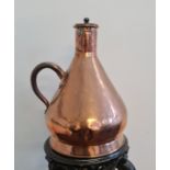 A copper four gallon vessel with handle IMPORTANT: Online viewing and bidding only. Collection by