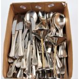 A canteen of Old Hall silver plated cutlery, for 12 place settings, to include starter forks and