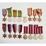 Various collection and groups of World War Two medals. IMPORTANT: Online bidding only. No in